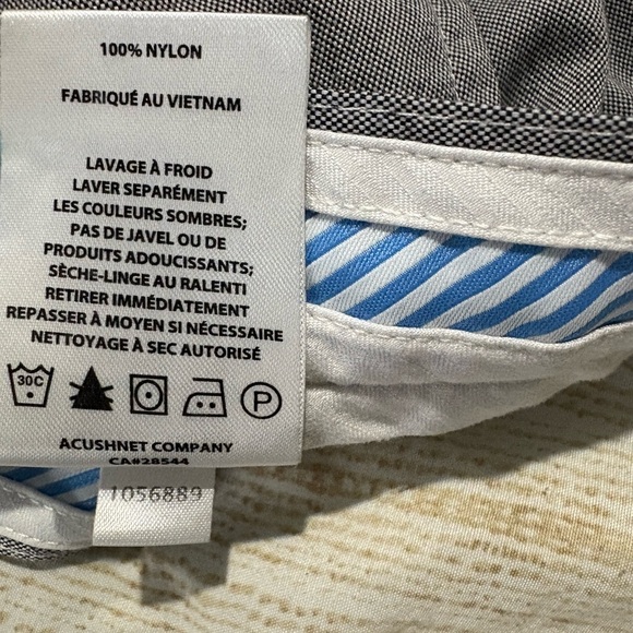 FJ Footjoy men’s grey nylon golf shorts size 36 9” inseam - Picture 12 of 13